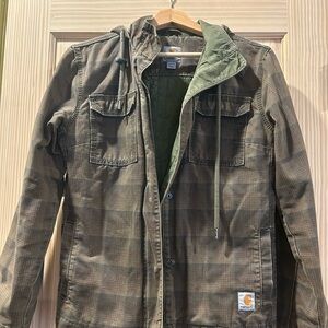 Carhartt Green Plaid Fargo Canvas Jacket